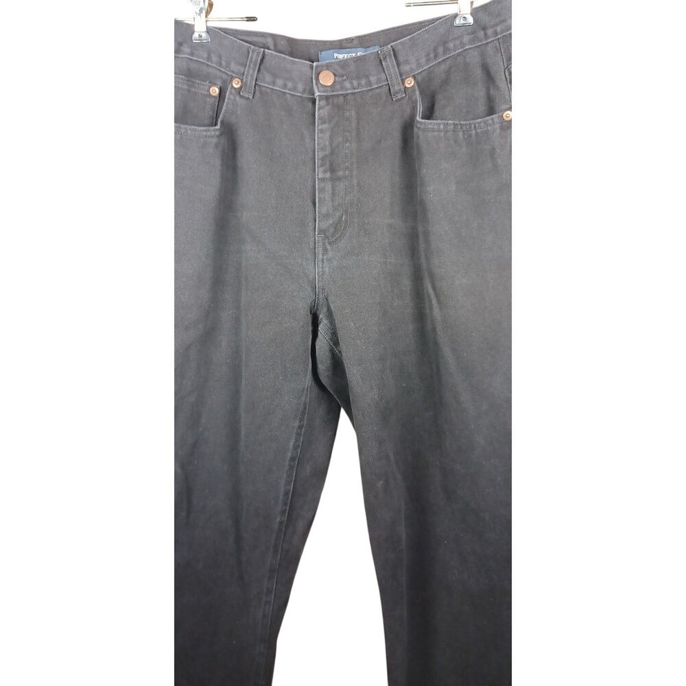VTG 90s Bill Blass Perfect Fit High Waisted Mom Jeans Black 100% Cotton Size 14 - Picture 5 of 7